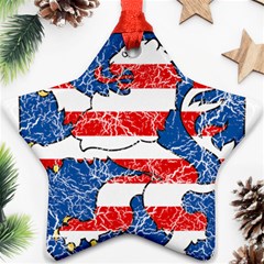 Coat Of Arms Of Hesse Star Ornament (Two Sides) from ArtsNow.com Back
