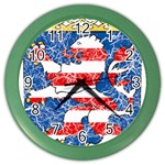 Coat Of Arms Of Hesse Color Wall Clock