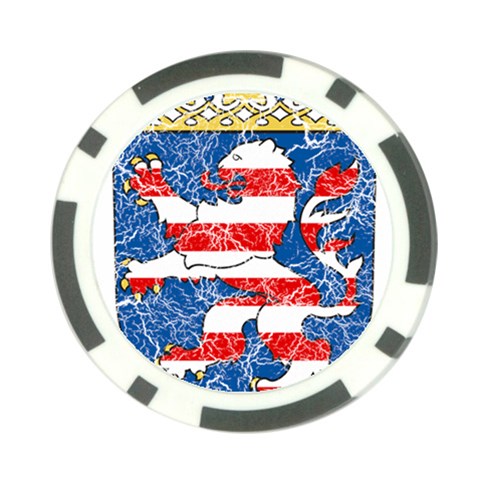 Coat Of Arms Of Hesse Poker Chip Card Guard from ArtsNow.com Front
