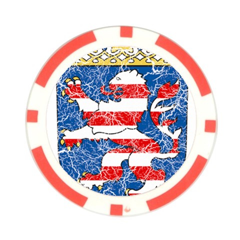 Coat Of Arms Of Hesse Poker Chip Card Guard from ArtsNow.com Front