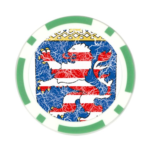 Coat Of Arms Of Hesse Poker Chip Card Guard from ArtsNow.com Front