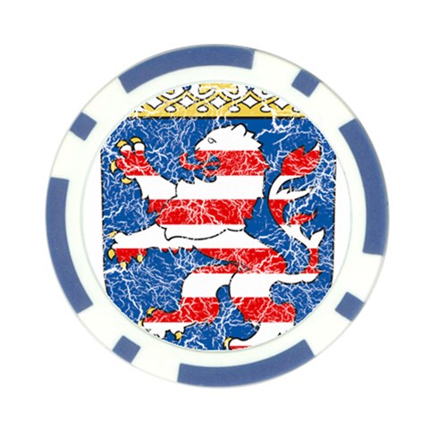 Coat Of Arms Of Hesse Poker Chip Card Guard from ArtsNow.com Front