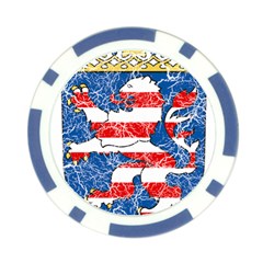 Coat Of Arms Of Hesse Poker Chip Card Guard from ArtsNow.com Front