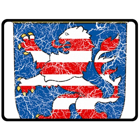 Coat Of Arms Of Hesse Fleece Blanket (Large) from ArtsNow.com 80 x60  Blanket Front