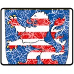 Coat Of Arms Of Hesse Fleece Blanket (Medium)