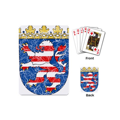 Coat Of Arms Of Hesse Playing Cards Single Design (Mini) from ArtsNow.com Back