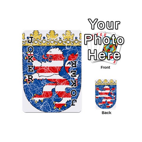 Coat Of Arms Of Hesse Playing Cards 54 Designs (Mini) from ArtsNow.com Front - Joker1