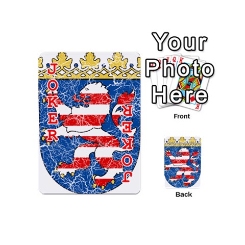 Coat Of Arms Of Hesse Playing Cards 54 Designs (Mini) from ArtsNow.com Front - Joker2