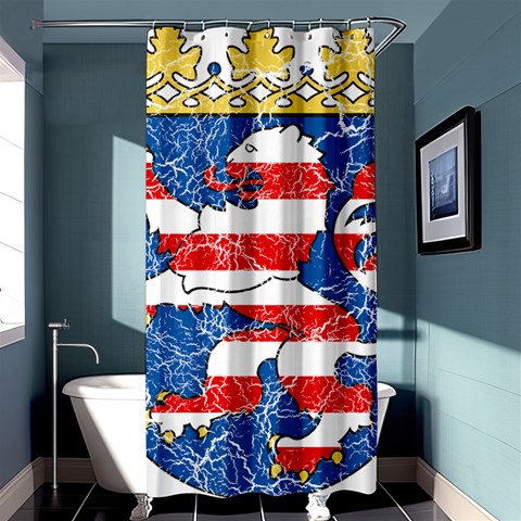 Coat Of Arms Of Hesse Shower Curtain 36  x 72  (Stall) from ArtsNow.com Curtain(36 X72 ) - 33.26 x66.24  Curtain(36 X72 )