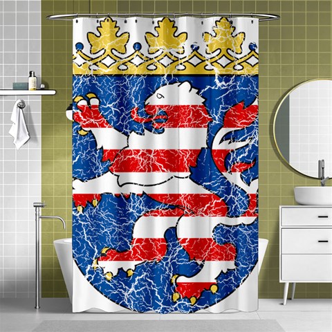 Coat Of Arms Of Hesse Shower Curtain 48  x 72  (Small) from ArtsNow.com Curtain(48  X 72 ) - 42.18 x64.8  Curtain(48  X 72 )