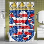 Coat Of Arms Of Hesse Shower Curtain 48  x 72  (Small)