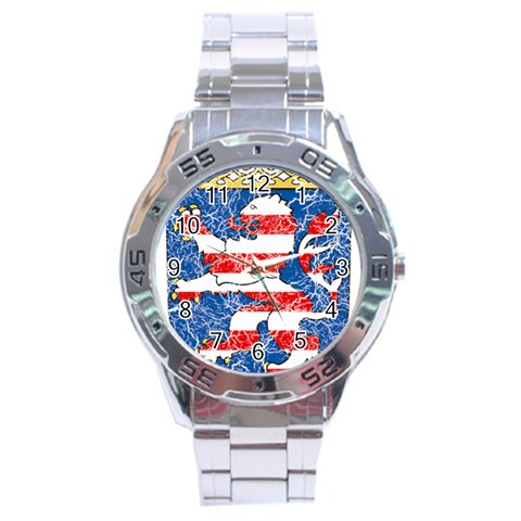 Coat Of Arms Of Hesse Stainless Steel Analogue Watch from ArtsNow.com Front