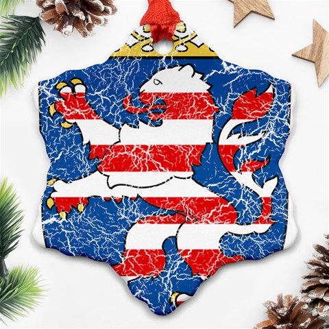 Coat Of Arms Of Hesse Ornament (Snowflake) from ArtsNow.com Front