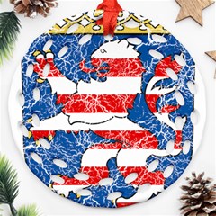 Coat Of Arms Of Hesse Round Filigree Ornament (Two Sides) from ArtsNow.com Front
