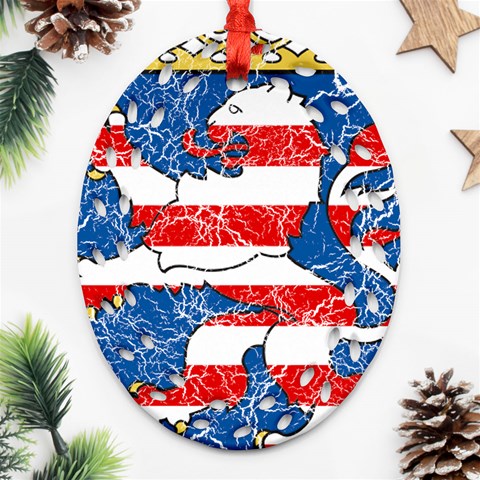 Coat Of Arms Of Hesse Ornament (Oval Filigree) from ArtsNow.com Front