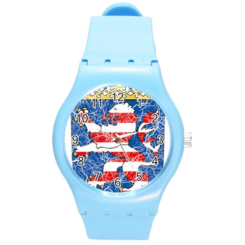 Coat Of Arms Of Hesse Round Plastic Sport Watch (M) from ArtsNow.com Front