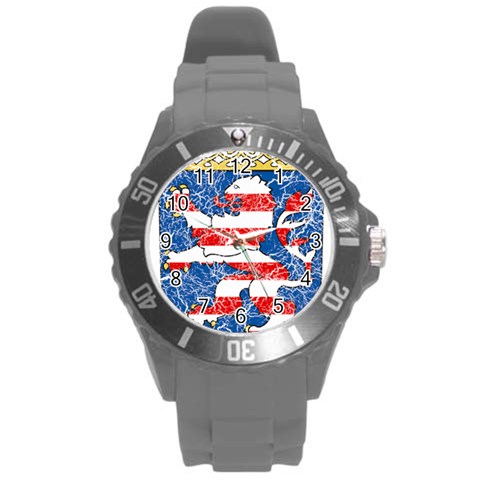 Coat Of Arms Of Hesse Round Plastic Sport Watch (L) from ArtsNow.com Front