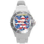 Coat Of Arms Of Hesse Round Plastic Sport Watch (L)