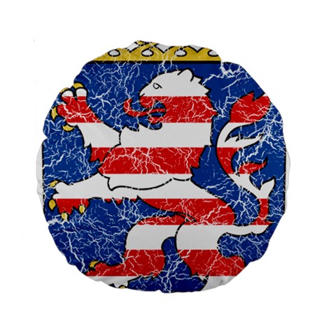 Coat Of Arms Of Hesse Standard 15  Premium Round Cushion  from ArtsNow.com Front