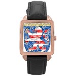 Coat Of Arms Of Hesse Rose Gold Leather Watch 