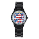 Coat Of Arms Of Hesse Stainless Steel Round Watch