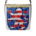Coat Of Arms Of Hesse Flap Closure Messenger Bag (L)