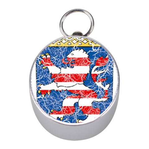 Coat Of Arms Of Hesse Silver Compass (Mini) from ArtsNow.com Front