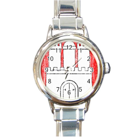 Coat Of Arms Of Hamburg Round Italian Charm Watch from ArtsNow.com Front