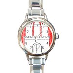 Coat Of Arms Of Hamburg Round Italian Charm Watch
