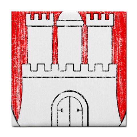 Coat Of Arms Of Hamburg Tile Coaster from ArtsNow.com Front