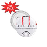 Coat Of Arms Of Hamburg 1.75  Button (10 pack) 