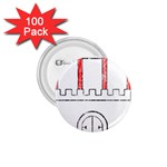 Coat Of Arms Of Hamburg 1.75  Button (100 pack) 