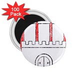 Coat Of Arms Of Hamburg 2.25  Magnet (100 pack) 
