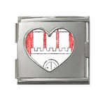 Coat Of Arms Of Hamburg Mega Link Heart Italian Charm (18mm)