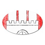 Coat Of Arms Of Hamburg Magnet (Oval)