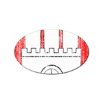 Coat Of Arms Of Hamburg Sticker Oval (10 pack)