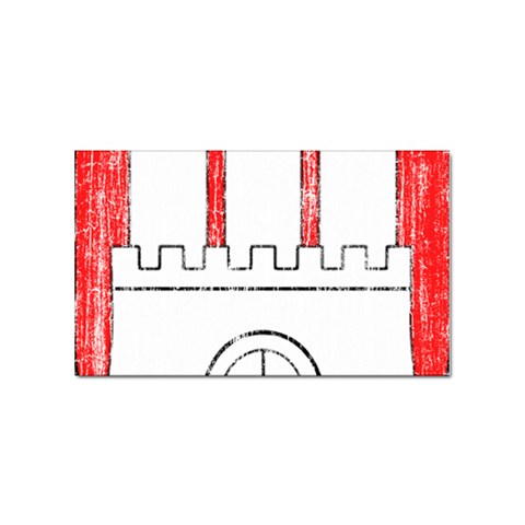 Coat Of Arms Of Hamburg Sticker Rectangular (100 pack) from ArtsNow.com Front