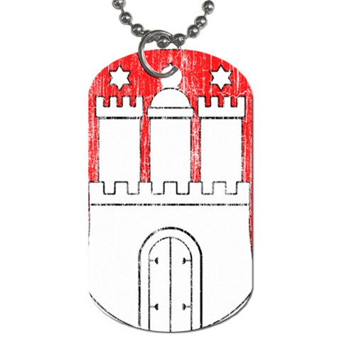 Coat Of Arms Of Hamburg Dog Tag (Two Sides) from ArtsNow.com Front