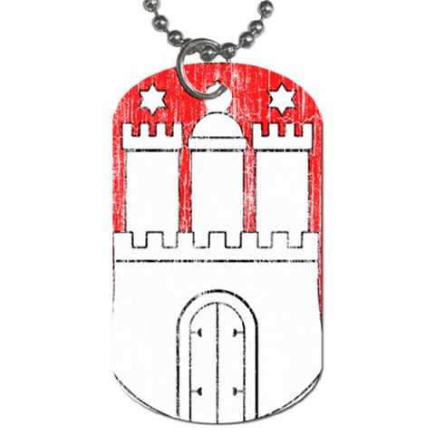 Coat Of Arms Of Hamburg Dog Tag (Two Sides) from ArtsNow.com Back
