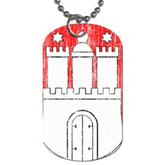 Coat Of Arms Of Hamburg Dog Tag (Two Sides) from ArtsNow.com Back