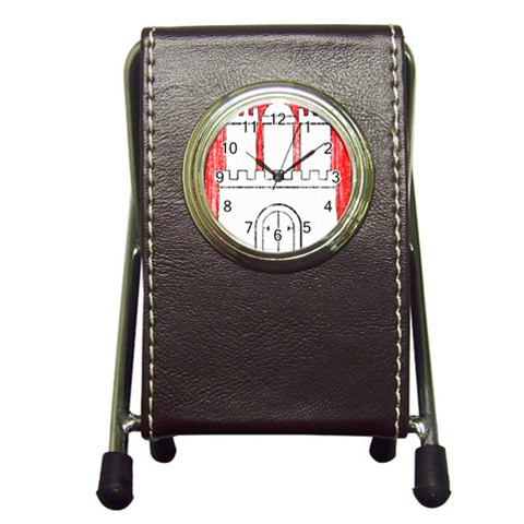 Coat Of Arms Of Hamburg Pen Holder Desk Clock from ArtsNow.com Front
