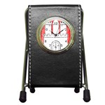 Coat Of Arms Of Hamburg Pen Holder Desk Clock