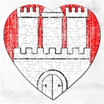 Coat Of Arms Of Hamburg Jigsaw Puzzle (Heart)
