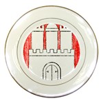 Coat Of Arms Of Hamburg Porcelain Plate
