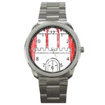 Coat Of Arms Of Hamburg Sport Metal Watch
