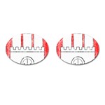 Coat Of Arms Of Hamburg Cufflinks (Oval)