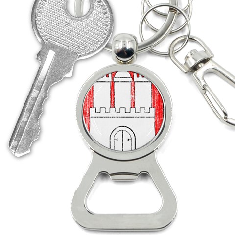 Coat Of Arms Of Hamburg Bottle Opener Key Chain from ArtsNow.com Front