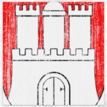 Coat Of Arms Of Hamburg Canvas 12  x 12 