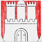 Coat Of Arms Of Hamburg Canvas 16  x 16 