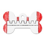 Coat Of Arms Of Hamburg Dog Tag Bone (Two Sides)